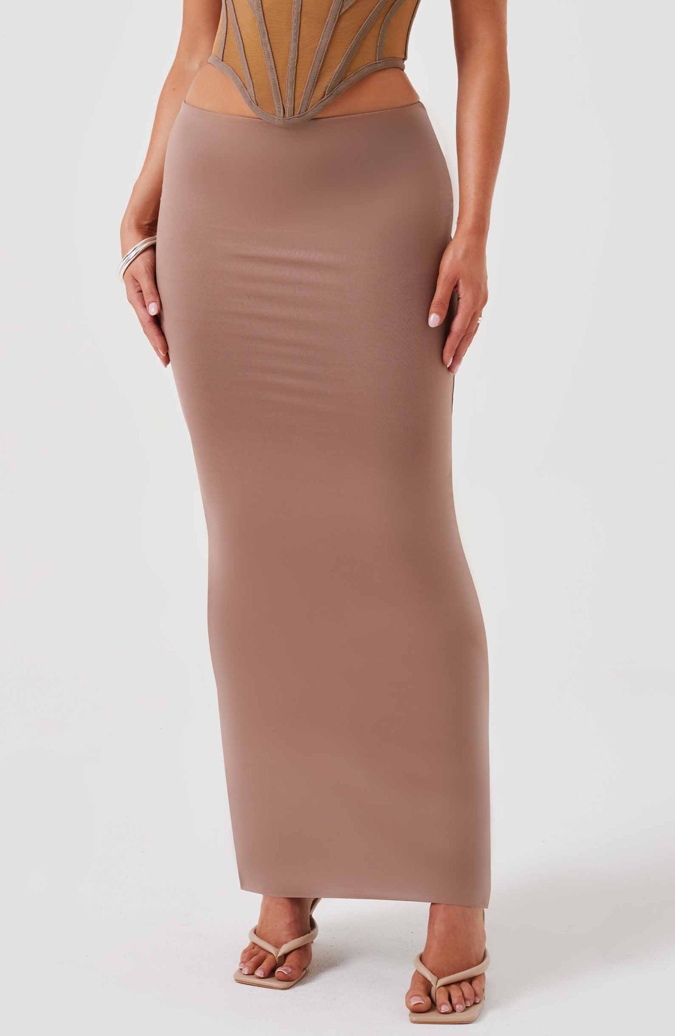 Astrid Maxi Skirt - Chocolate - Napalia