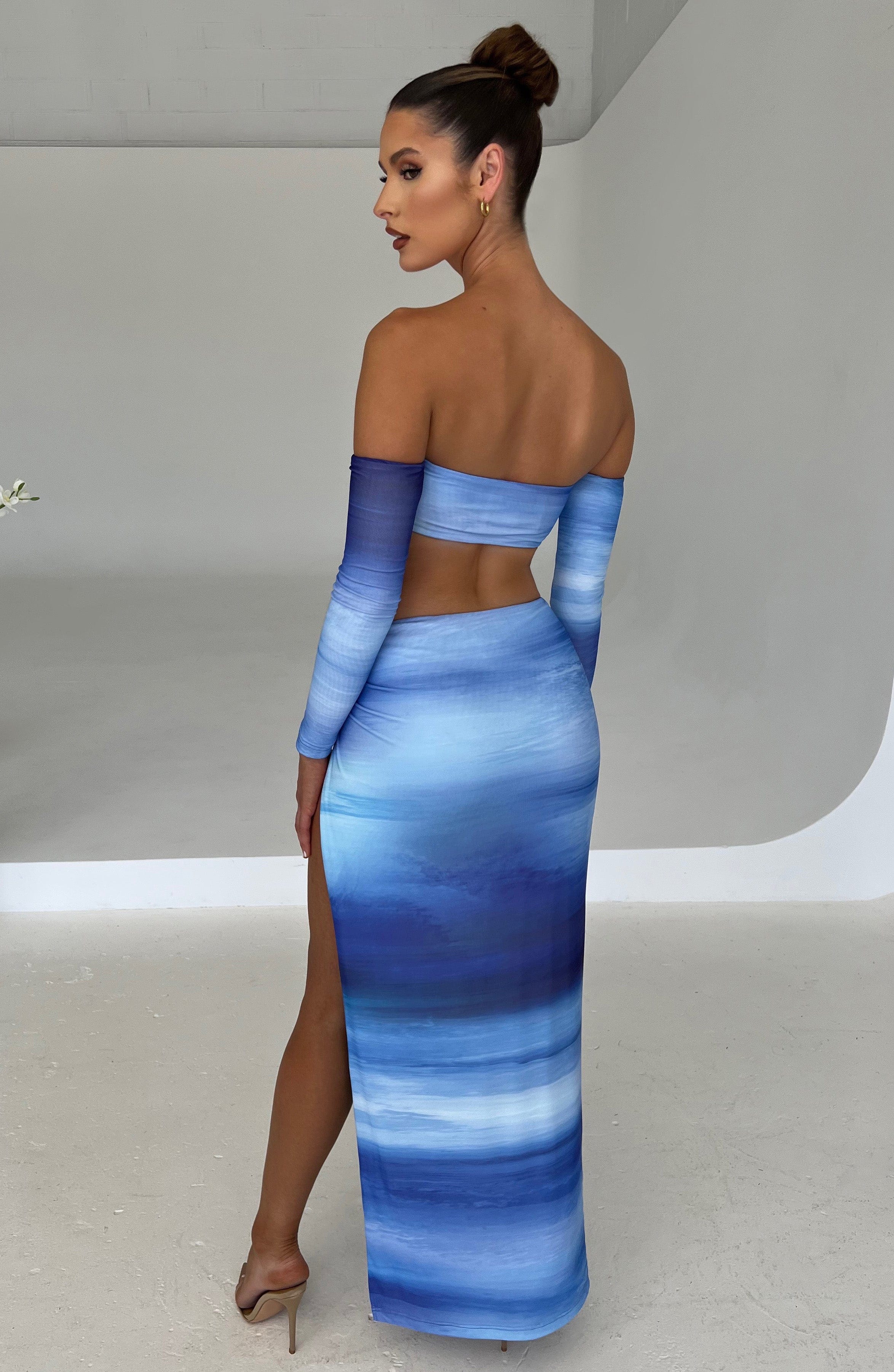 Brynn Top - Blue Haze Print - Napalia