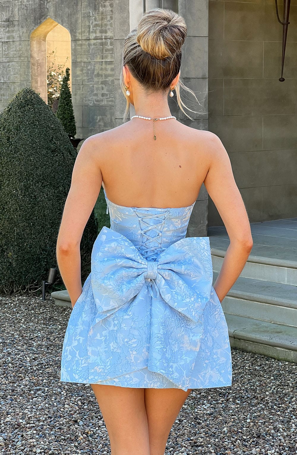Elenora Mini Dress - Blue - Napalia