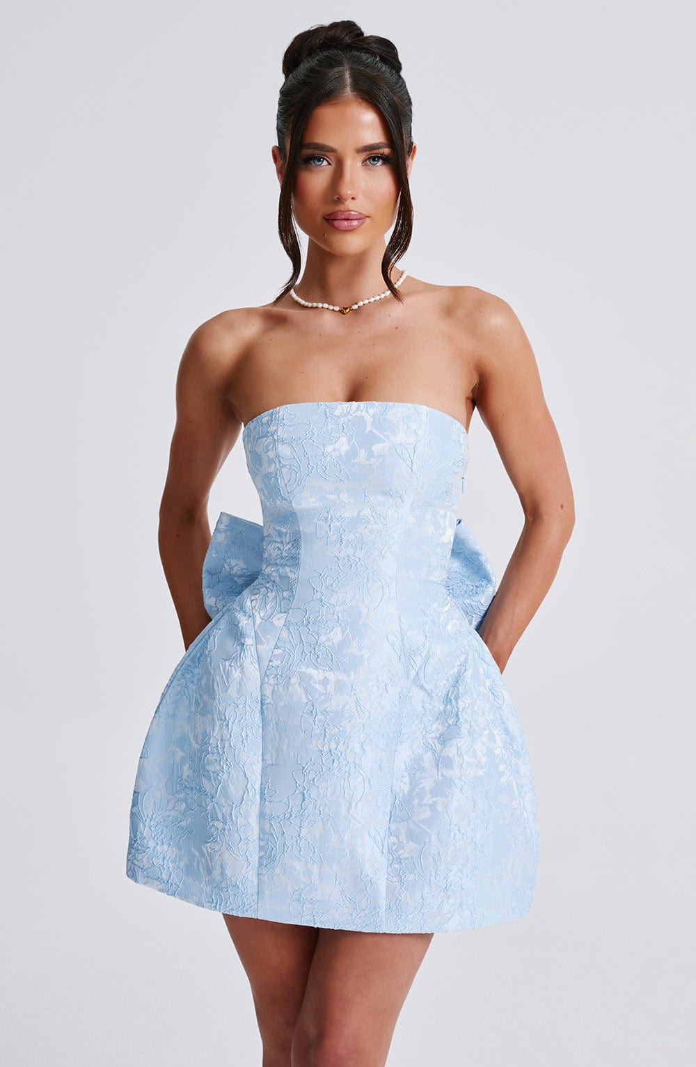 Elenora Mini Dress - Blue - Napalia