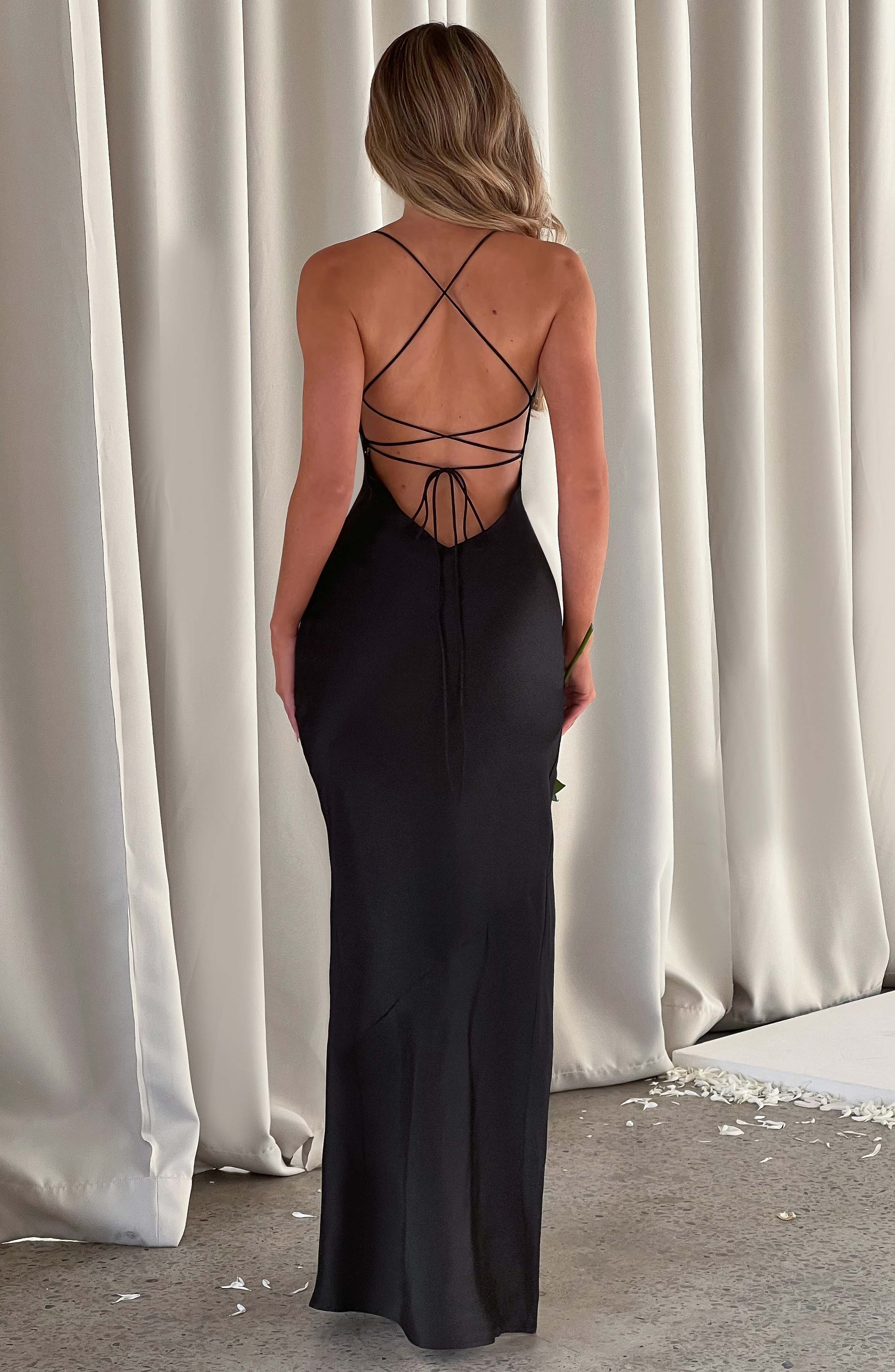 Misha Maxi Dress - Black - Napalia