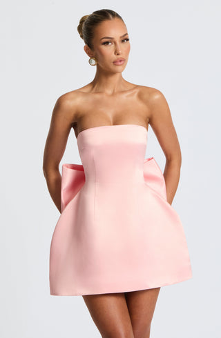 Abbey Mini Dress - Blush - glavon