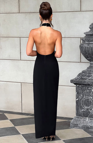 Adalia Maxi Dress - Black - glavon