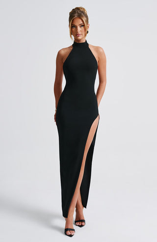 Adalia Maxi Dress - Black - glavon