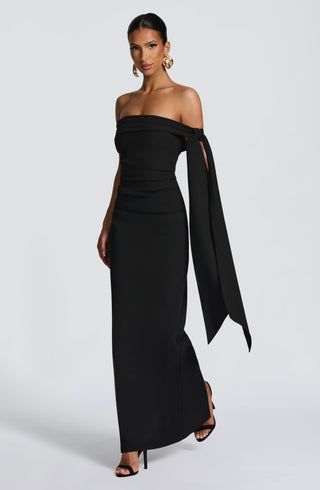 Addie Maxi Dress - Black - glavon