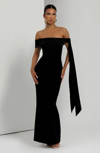 Addie Maxi Dress - Black - glavon