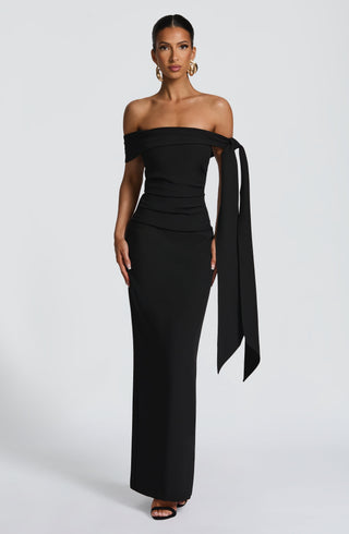 Addie Maxi Dress - Black - glavon