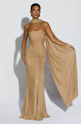 Agnes Shawl - Gold Sparkle - glavon