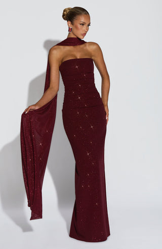 Agnes Shawl - Wine Sparkle - glavon
