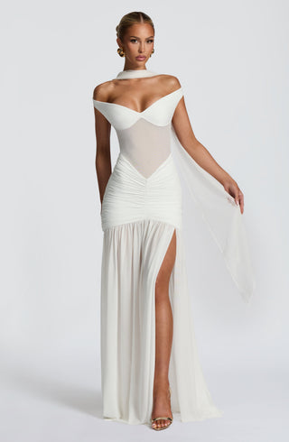 Alaia Maxi Dress - Ivory - glavon