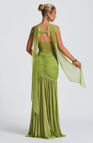 Alaia Maxi Dress - Olive - glavon