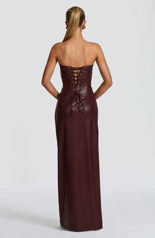 Alba Maxi Dress - Burgundy - glavon