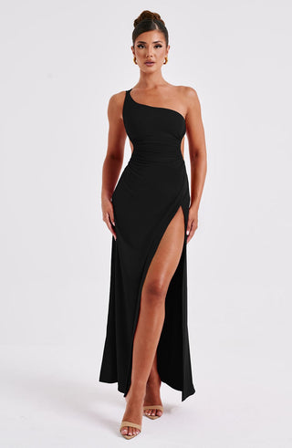 Alecia Maxi Dress - Black - glavon