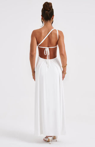 Alecia Maxi Dress - White - glavon