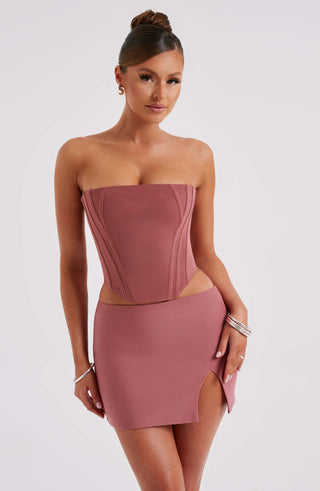 Alina Mini Skirt - Rose Pink - glavon