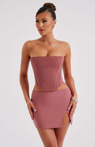 Alina Mini Skirt - Rose Pink - glavon