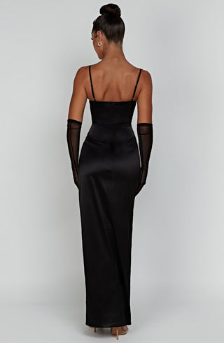 Alora Maxi Dress - Black - glavon