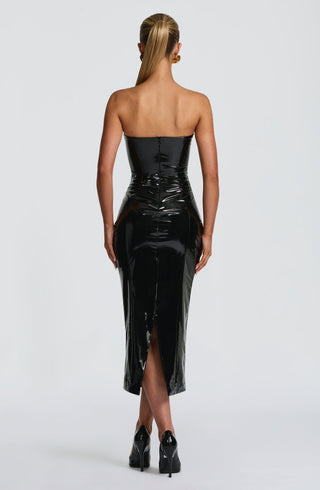 Amala Midi Dress - Black - glavon