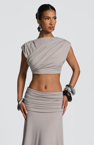 Amara Top - Light Grey - glavon