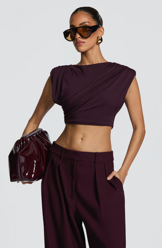 Amara Top - Plum - glavon