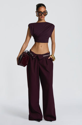 Amara Top - Plum - glavon