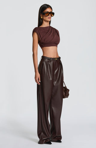 Amara Top - Plum Brown - glavon