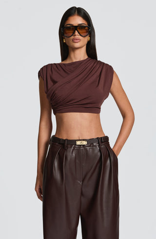 Amara Top - Plum Brown - glavon