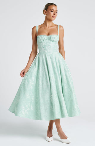 Amity Midi Dress - Mint - glavon