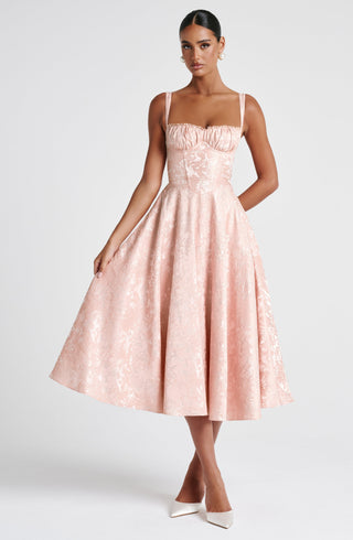 Amity Midi Dress - Soft Peach - glavon