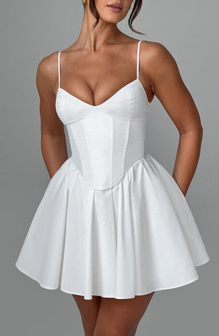 Analeigh Mini Dress - Ivory - glavon