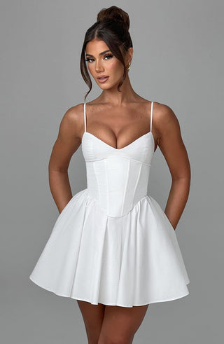 Analeigh Mini Dress - Ivory - glavon