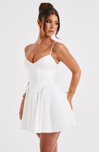 Analeigh Mini Dress - Ivory - glavon
