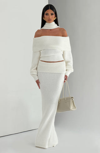 Andie Maxi Skirt - Ivory - glavon