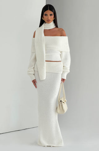 Andie Maxi Skirt - Ivory - glavon