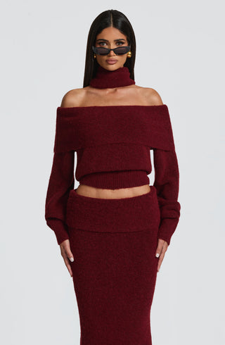Andie Top - Burgundy - glavon