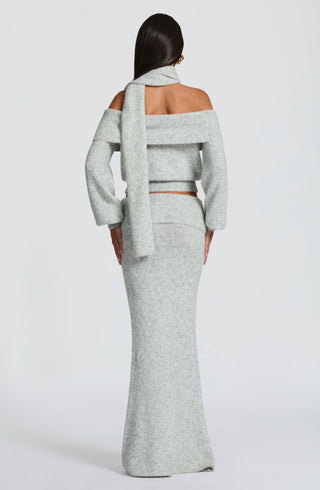 Andie Top - Light Grey Marl - glavon