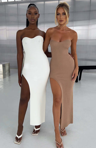 Angela Maxi Dress - Mocha - glavon