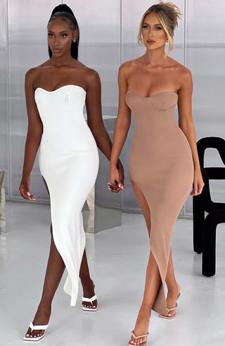 Angela Maxi Dress - White - glavon