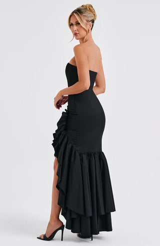 Angelina Maxi Dress - Black - glavon