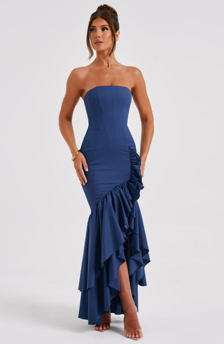 Angelina Maxi Dress - Navy - glavon