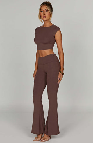 Anika Top - Chocolate - glavon