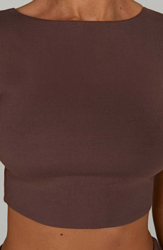 Anika Top - Chocolate - glavon