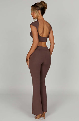 Anika Top - Chocolate - glavon