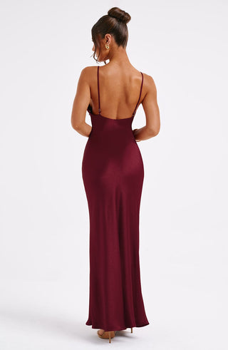 Anja Maxi Dress - Burgundy - glavon