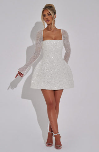 Annabelle Mini Dress - Ivory - glavon