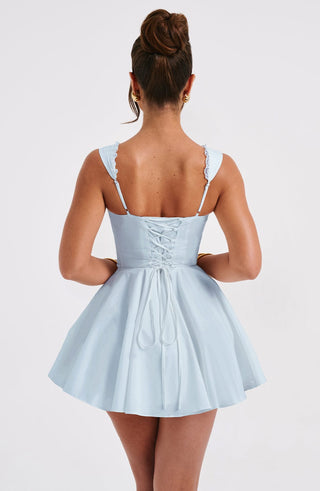 Antonella Mini Dress - Blue - glavon