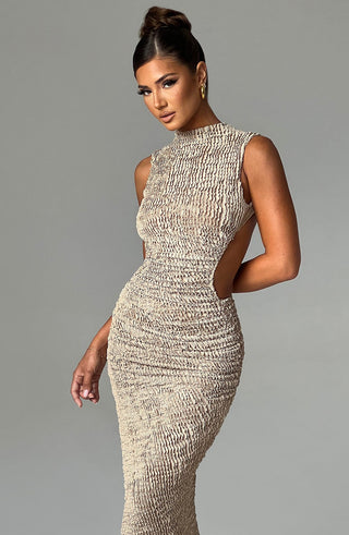 Aphrodite Midi Dress - Beige - glavon