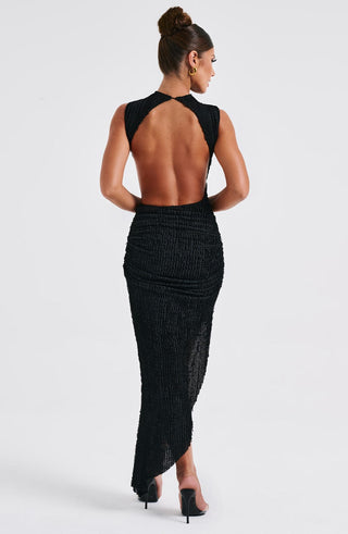 Aphrodite Midi Dress - Black - glavon