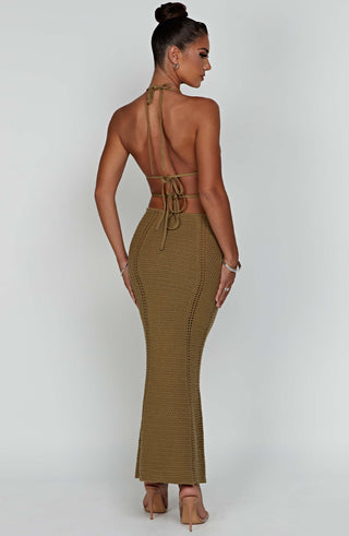 Arabella Maxi Dress - Khaki - glavon