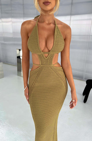 Arabella Maxi Dress - Khaki - glavon